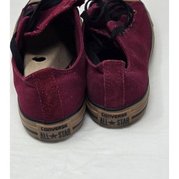 Converse All Star Burgundy Red Low Top Sneakers Women 's 10.5 Men's 8.5 - Picture 10 of 10